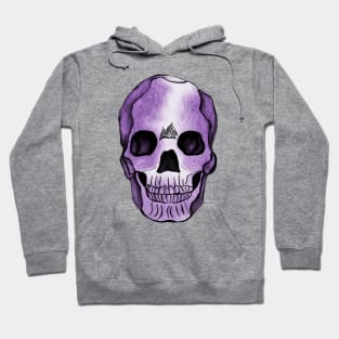 Purple Skull Art Design Hoodie